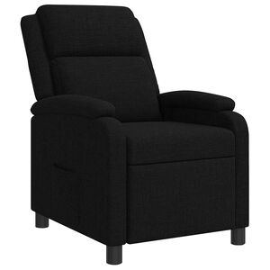 vidaXL Fauteuil inclinable Noir Tissu