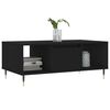 vidaXL Table basse Noir 90x50x36,5 cm Bois d'ing&eacute;nierie