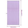 vidaXL Serviettes de sport 2 pcs Violet 140 x 70 cm