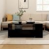 vidaXL Table basse noir 102x55x42 cm bois d'ing&eacute;nierie