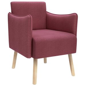 vidaXL Chaise d'appoint Bordeaux Tissu