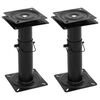 vidaXL Pi&eacute;destaux de si&egrave;ge bateau 2 pcs si&egrave;ge pivotant &agrave; 360&deg; r&eacute;glable