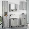 vidaXL Ensemble de mobilier de salle de bain avec tiroir Gris Sonoma
