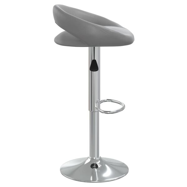 vidaXL Tabouret de bar Gris Similicuir