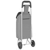 vidaXL Trolley de shopping Gris 35 x 28 x 92 cm Tissu Oxford