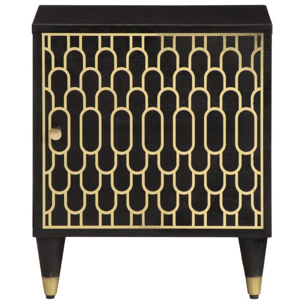 vidaXL Tables de chevet 2 pcs 40x33x46 cm Bois de manguier solide