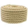vidaXL Corde de bateau 100 m 2 Naturel PP