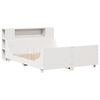 vidaXL Cadre de lit sans matelas blanc 135x190 cm bois de pin massif