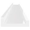 vidaXL &Eacute;tag&egrave;res murales 4 pcs Blanc brillant 100x9x3 cm