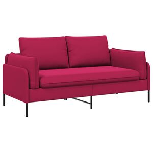 vidaXL Sofa 2 places 2 place Bordeaux 188 x 81 x 89 cm Velours