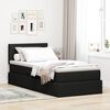 vidaXL Lit avec rangement et matelas avec matelas Noir 90 x 190 cm