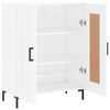 vidaXL Buffet Blanc brillant 69,5x34x90 cm Bois d'ing&eacute;nierie