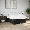 vidaXL Cadre de lit sans matelas noir 140x190 cm tissu