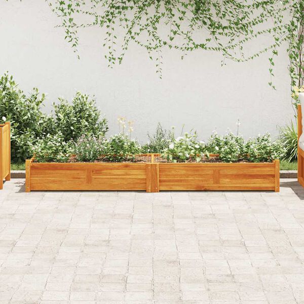 vidaXL Lit surélevé de jardin Bois d'acacia 200x50x25 cm