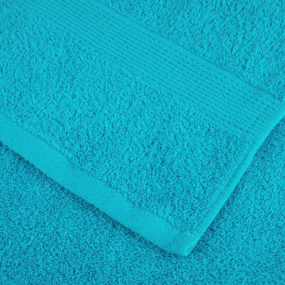 vidaXL Serviettes de qualité supérieure SOLUND 4 pcs turquoise