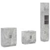 vidaXL Ensemble de meuble de salle de bain 3 pi&egrave;ces HOORN Gris b&eacute;ton