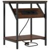 vidaXL Cabinet de chevet Ch&ecirc;ne brun 38 x 30 x 48 cm Bois d'ing&eacute;nierie