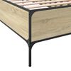 vidaXL Cadre de lit sans matelas ch&ecirc;ne sonoma 100x200 cm