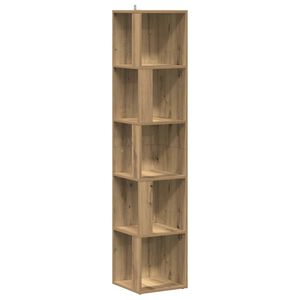 vidaXL Armoire d'angle ch&ecirc;ne artisanal 33x33x165 cm bois d'ing&eacute;nierie