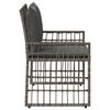 vidaXL Banc ext&eacute;rieur Uni Gris et Gris fonc&eacute; 116 x 55 x 82 cm