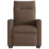 vidaXL Fauteuil inclinable &eacute;lectrique marron tissu