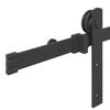 vidaXL Kit de quincaillerie de porte coulissante 183 cm Acier Noir