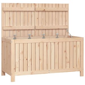 vidaXL Bo&icirc;te de rangement de jardin 121x55x64 cm Bois massif de pin