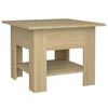 vidaXL Table basse ch&ecirc;ne sonoma 55x55x42 cm bois d'ing&eacute;nierie