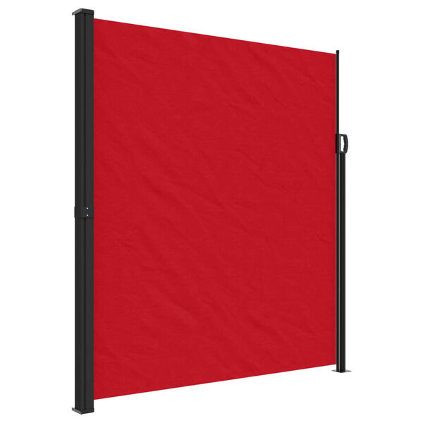 vidaXL Auvent lat&eacute;ral r&eacute;tractable rouge 220x300 cm