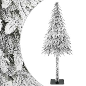 vidaXL Sapin de No&euml;l artificiel avec support Blanc 76 x 76 x 180 cm