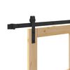 vidaXL Porte coulissante ORKDAL Naturel et Noir 78 x 232 cm