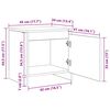vidaXL Cabinet de chevet Ch&ecirc;ne artisanal 45 x 34 x 44,5 cm