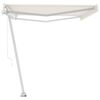 vidaXL Auvent automatique sur pied 500x300 cm Cr&egrave;me