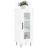 vidaXL Buffet Blanc brillant 34,5x34x90 cm Bois d'ing&eacute;nierie