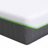 vidaXL Matelas Blanc et Gris 140 x 190 cm Tissu jacquard
