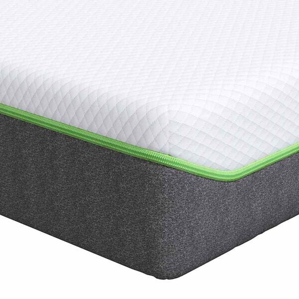 vidaXL Matelas Blanc et Gris 140 x 190 cm Tissu jacquard