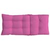 vidaXL Coussins de chaise &agrave; dossier haut lot de 2 rose tissu oxford