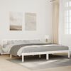 vidaXL Cadre de lit extra long sans matelas 200x210 cm bois massif pin