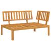 vidaXL Canap&eacute; d'angle palette de jardin bois massif d'acacia