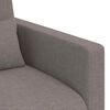 vidaXL Canap&eacute; 140cm 2 pcs Taupe M&eacute;tал
