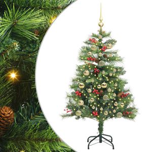 vidaXL Sapin de No&euml;l artificiel Vert 150 cm PVC et m&eacute;tal