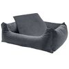 Madison Lit pour chien Velvet 80x67x22 cm Gris