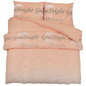 vidaXL Ensemble de housse de couette rose 135x200 cm Coton