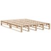 vidaXL Lit biblioth&egrave;que sans matelas 135x190 cm bois massif