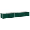 vidaXL Jardin sur&eacute;lev&eacute; Vert 400 x 80 x 55 cm acier lamin&eacute; &agrave; froid
