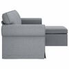 vidaXL Canap&eacute; 160cm Gris clair M&eacute;tал