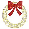vidaXL Couronne avec 60 LED Blanc chaud 76 x 76 x 8 cm PET