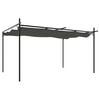 vidaXL Pergola avec toit r&eacute;tractable anthracite 395x292x230 cm