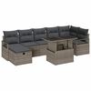 vidaXL Ensemble de canap&eacute; de jardin 8 pc polyrotin