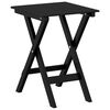 vidaXL Table d&rsquo;appoint pliable noir bois de peuplier massif
